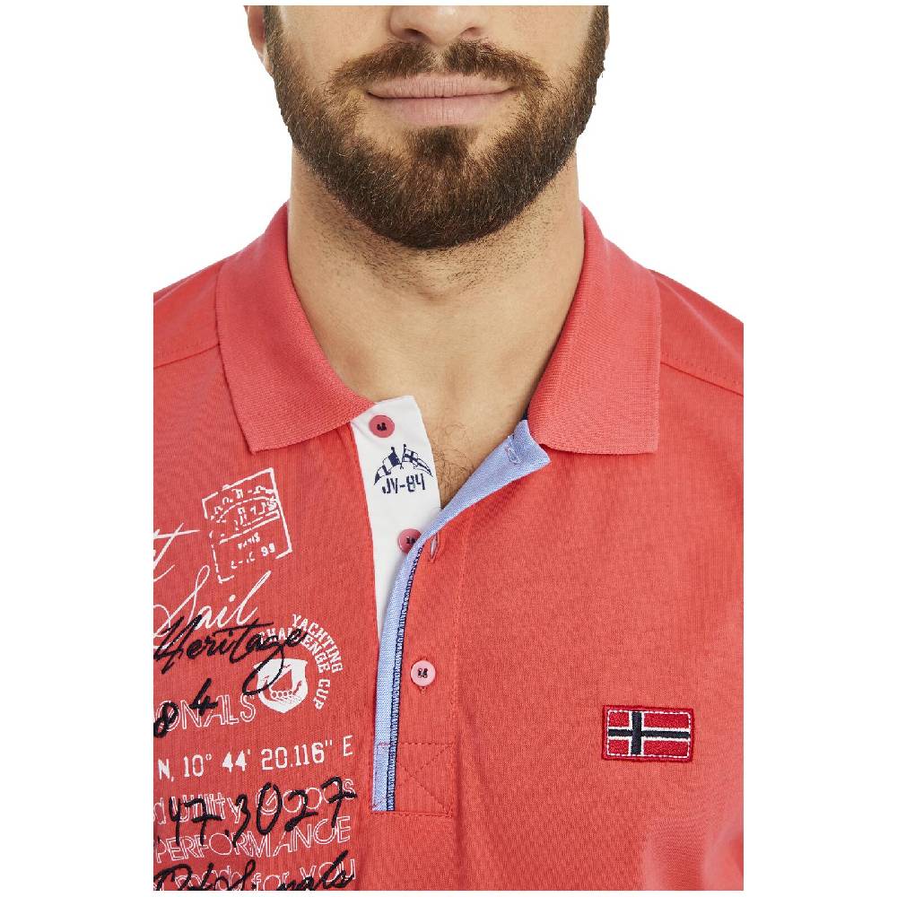 Jan Vanderstorm Poloshirt JANO dunkelorange Fabrikladen