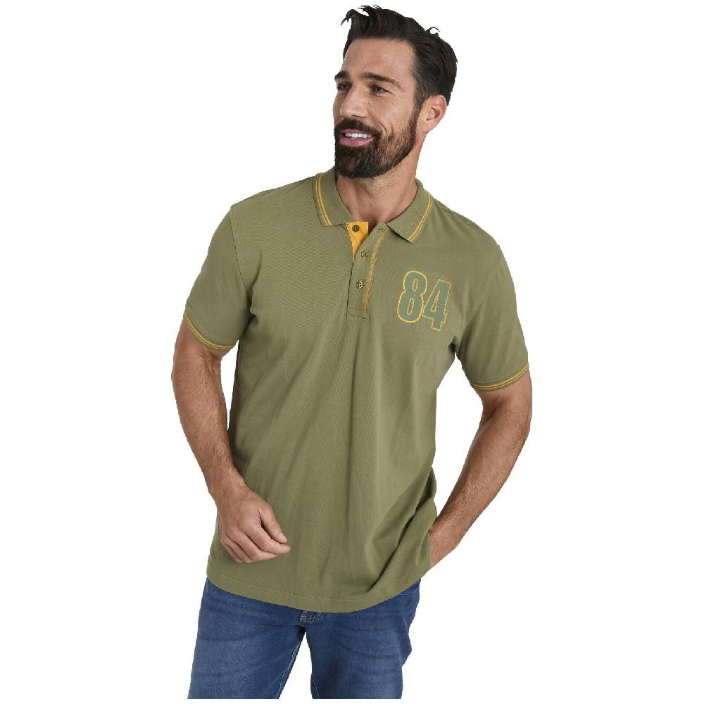 Jan Vanderstorm Doppelpack Poloshirt BERAU wollweiß khaki Speichern exportieren