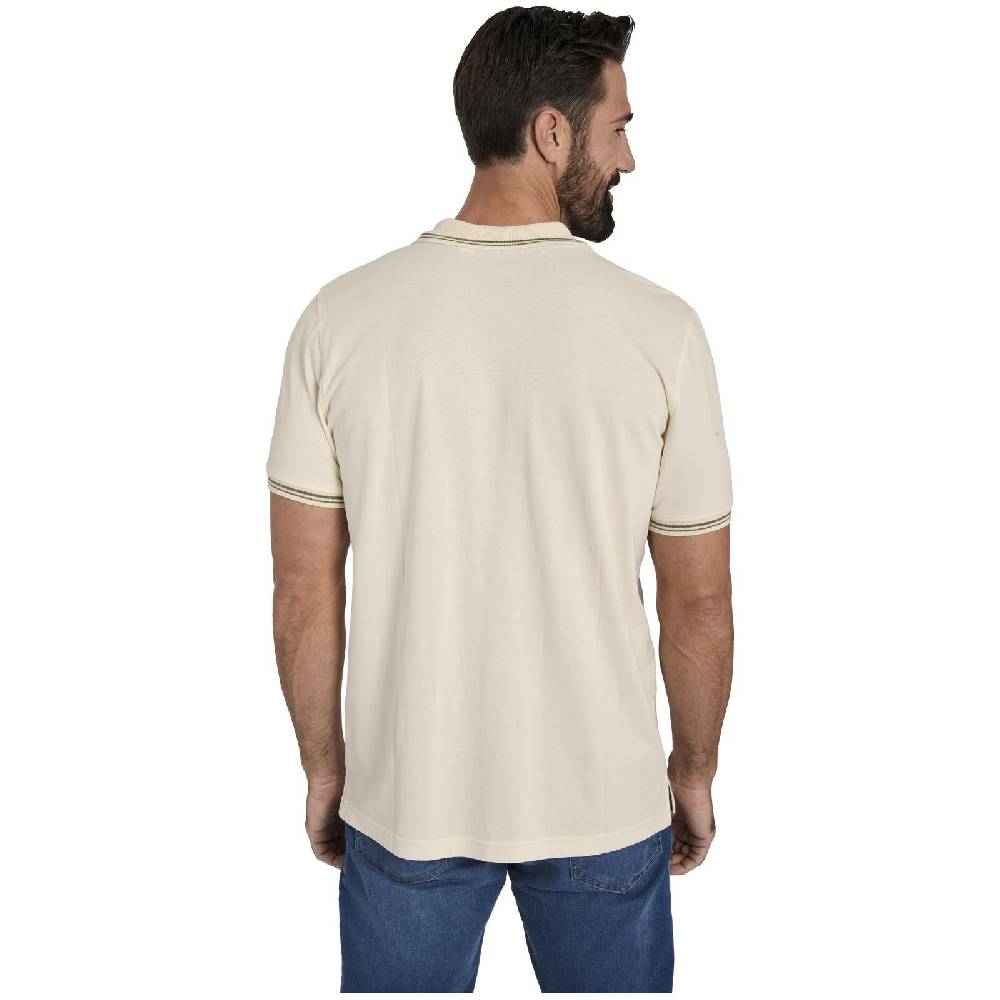 Jan Vanderstorm Doppelpack Poloshirt BERAU wollweiß khaki Speichern exportieren
