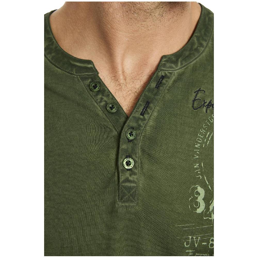 Jan Vanderstorm T-Shirt GODBERT oliv Black Friday Preise