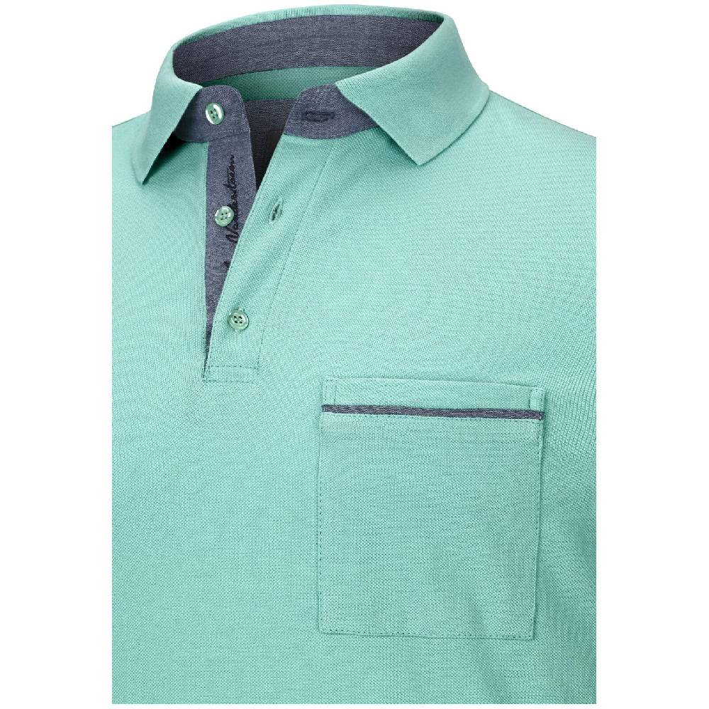 Jan Vanderstorm Poloshirt MELKER türkis zollfrei