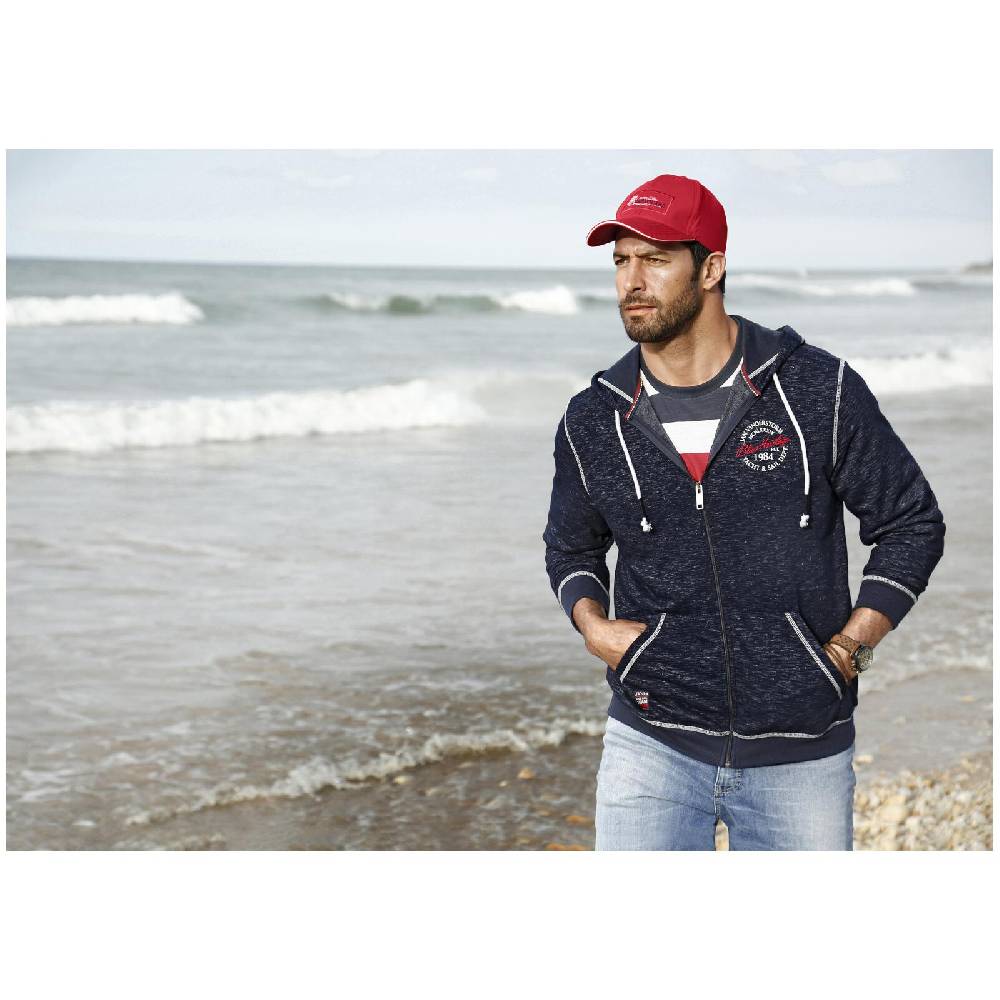 Jan Vanderstorm Sweatjacke JOKORA dunkelblau melange Rabatte dieses Monats