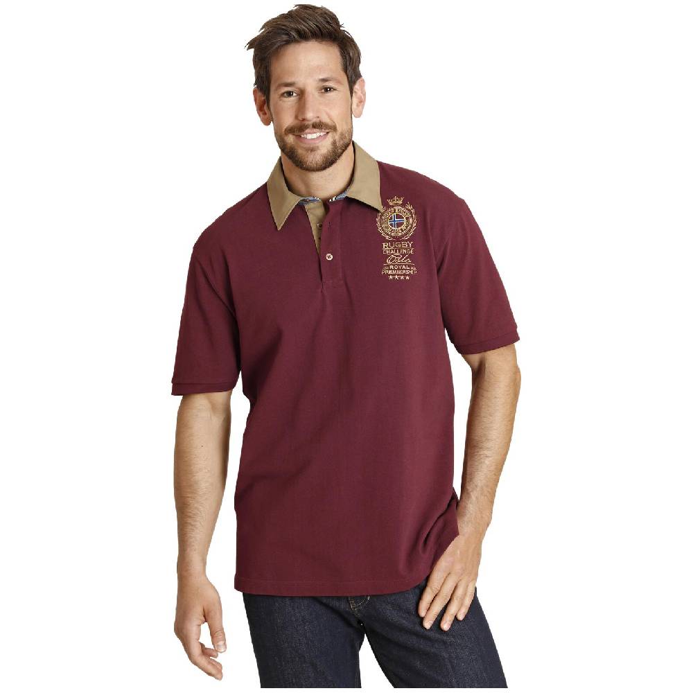 Jan Vanderstorm Poloshirt JOAKIM dunkelrot Fabrikverkauf