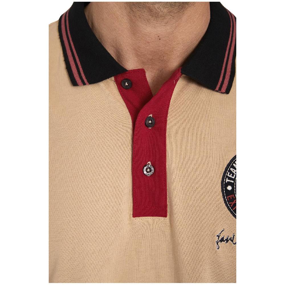 Jan Vanderstorm Poloshirt JONFRID beige Fabrik Onlineshop