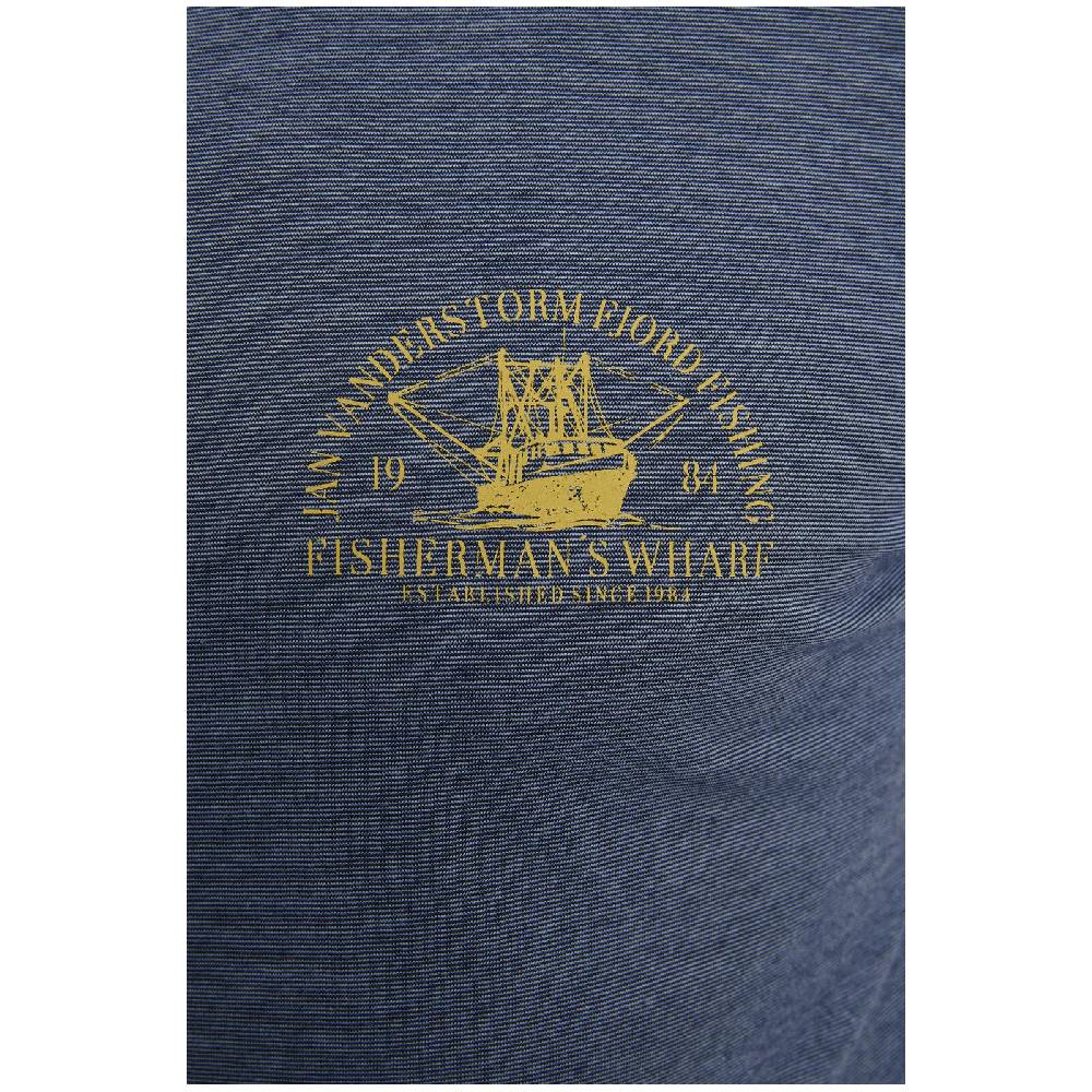 Jan Vanderstorm T-Shirt BERNULF blau melange Günstig kaufen
