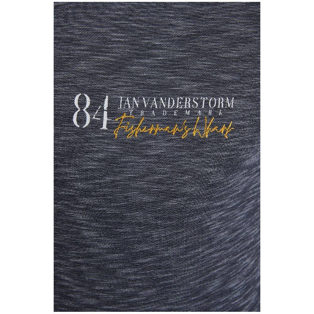 Jan Vanderstorm Poloshirt IBENHARD dunkelblau melange Großer Ausverkauf