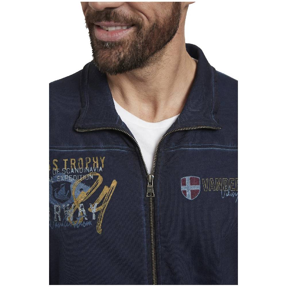 Jan Vanderstorm Sweatjacke SIVID dunkelblau Black Friday