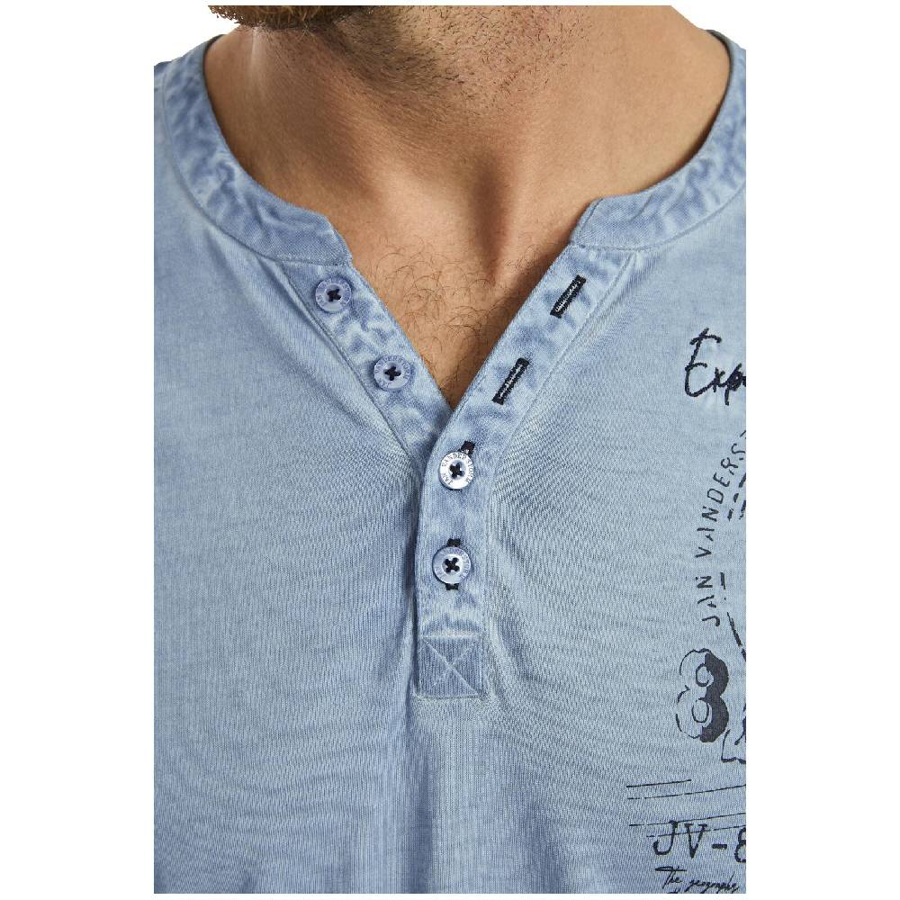 Jan Vanderstorm T-Shirt GODBERT hellblau Osterangebot
