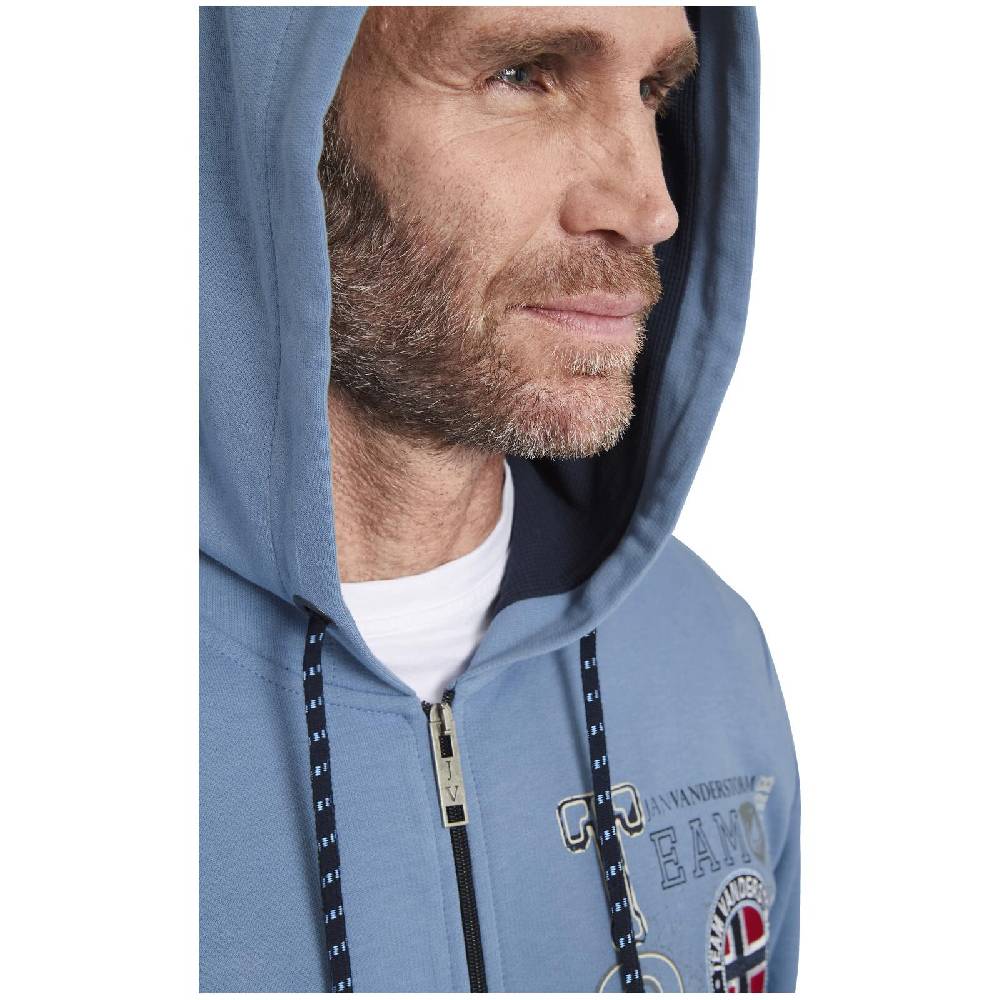 Jan Vanderstorm Sweatjacke HOLVAST blau Heißer Verkauf