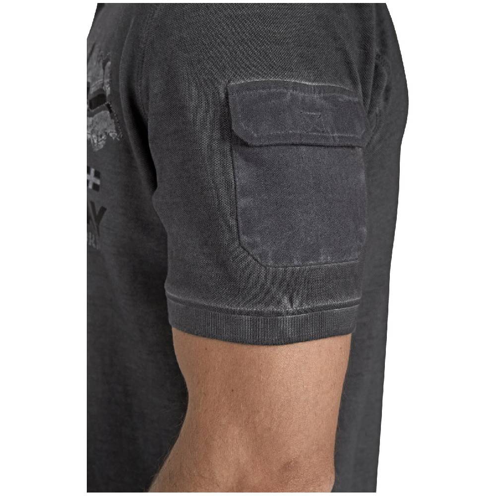 Jan Vanderstorm Poloshirt ALSING dunkelgrau Top Angebot