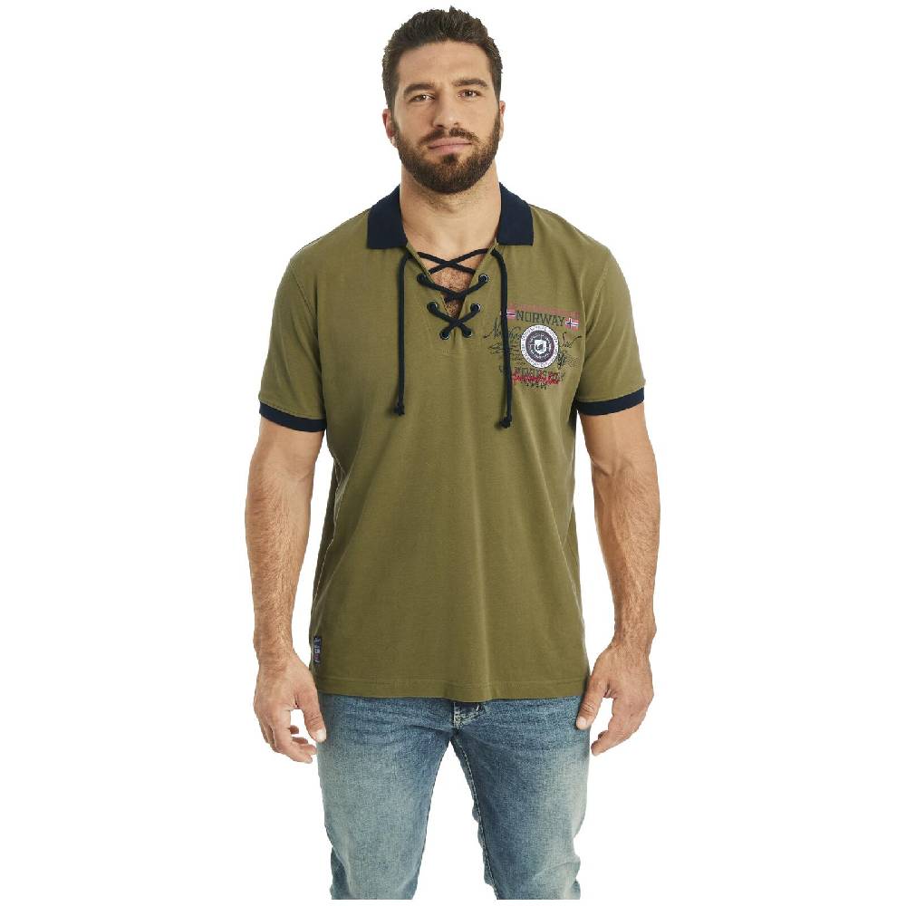 Jan Vanderstorm Doppelpack Poloshirt ELJAR wollweiß oliv Blitzangebot