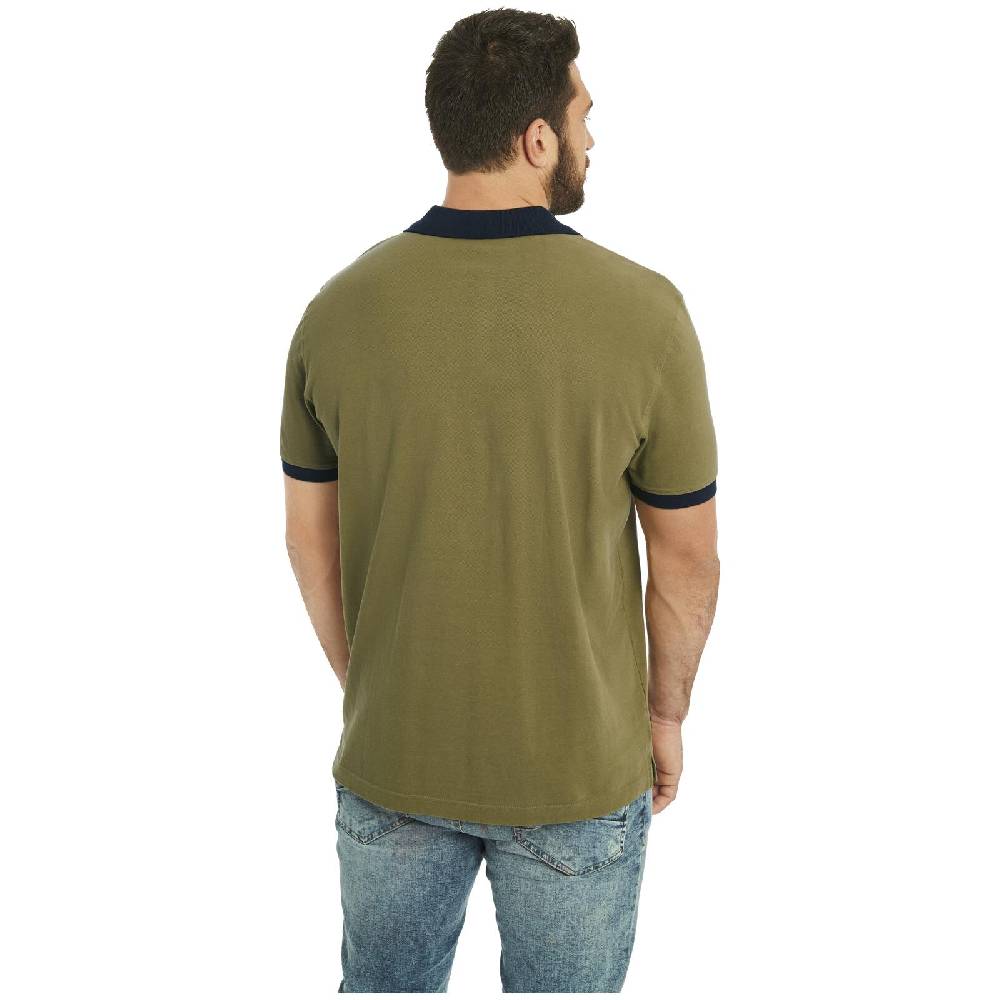 Jan Vanderstorm Doppelpack Poloshirt ELJAR wollweiß oliv Blitzangebot