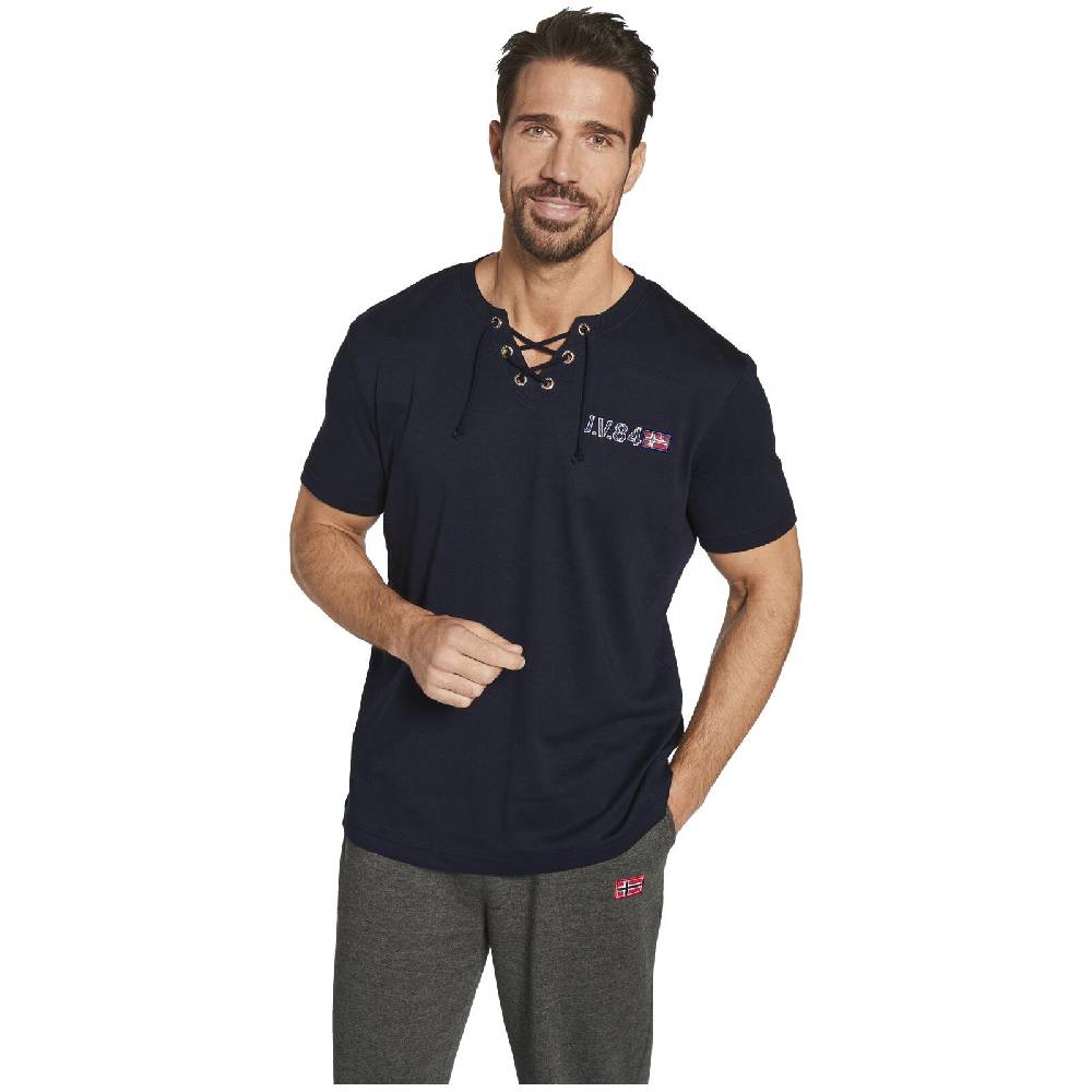 Jan Vanderstorm Doppelpack T-Shirt MAYKO dunkelblau royal blau Bestseller