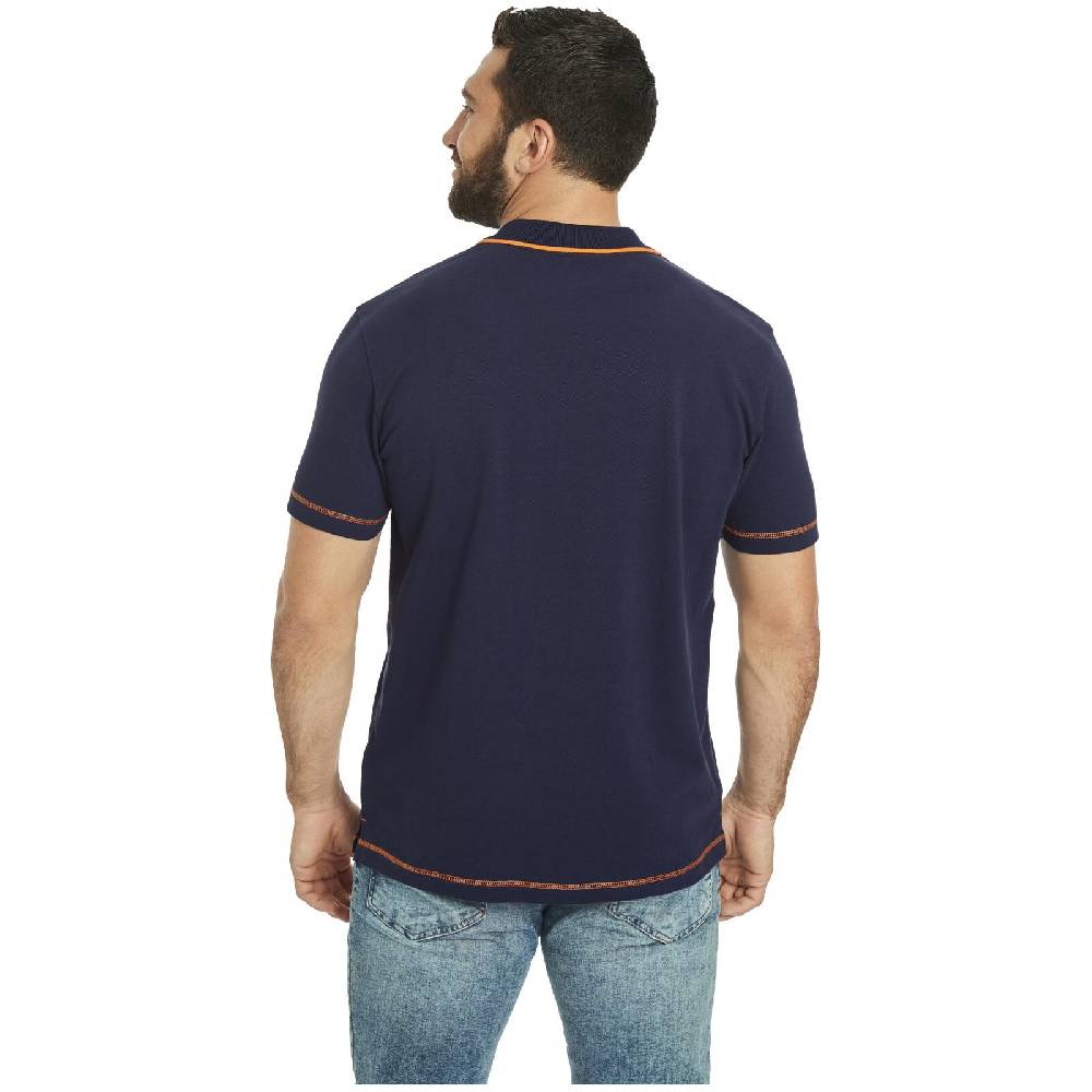 Jan Vanderstorm Poloshirt UFFE dunkelblau Räumungsverkauf