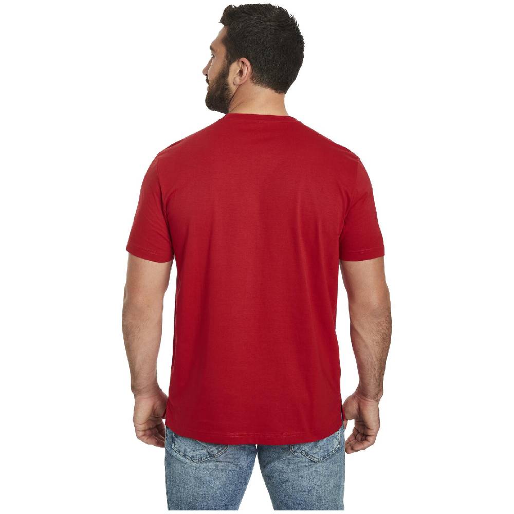 Jan Vanderstorm T-Shirt FRIMANN rot Letzter Tag