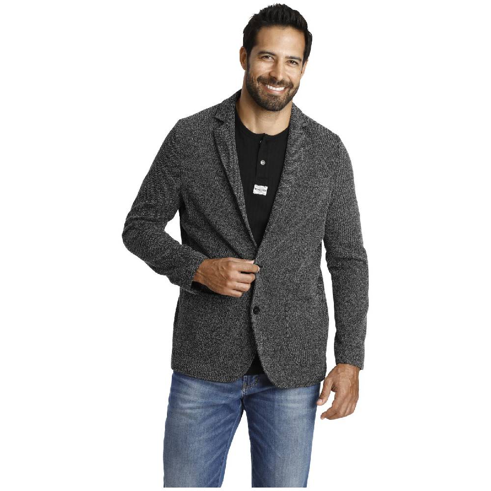 Jan Vanderstorm Jersey-Sakko ALBIN schwarz melange Günstig kaufen