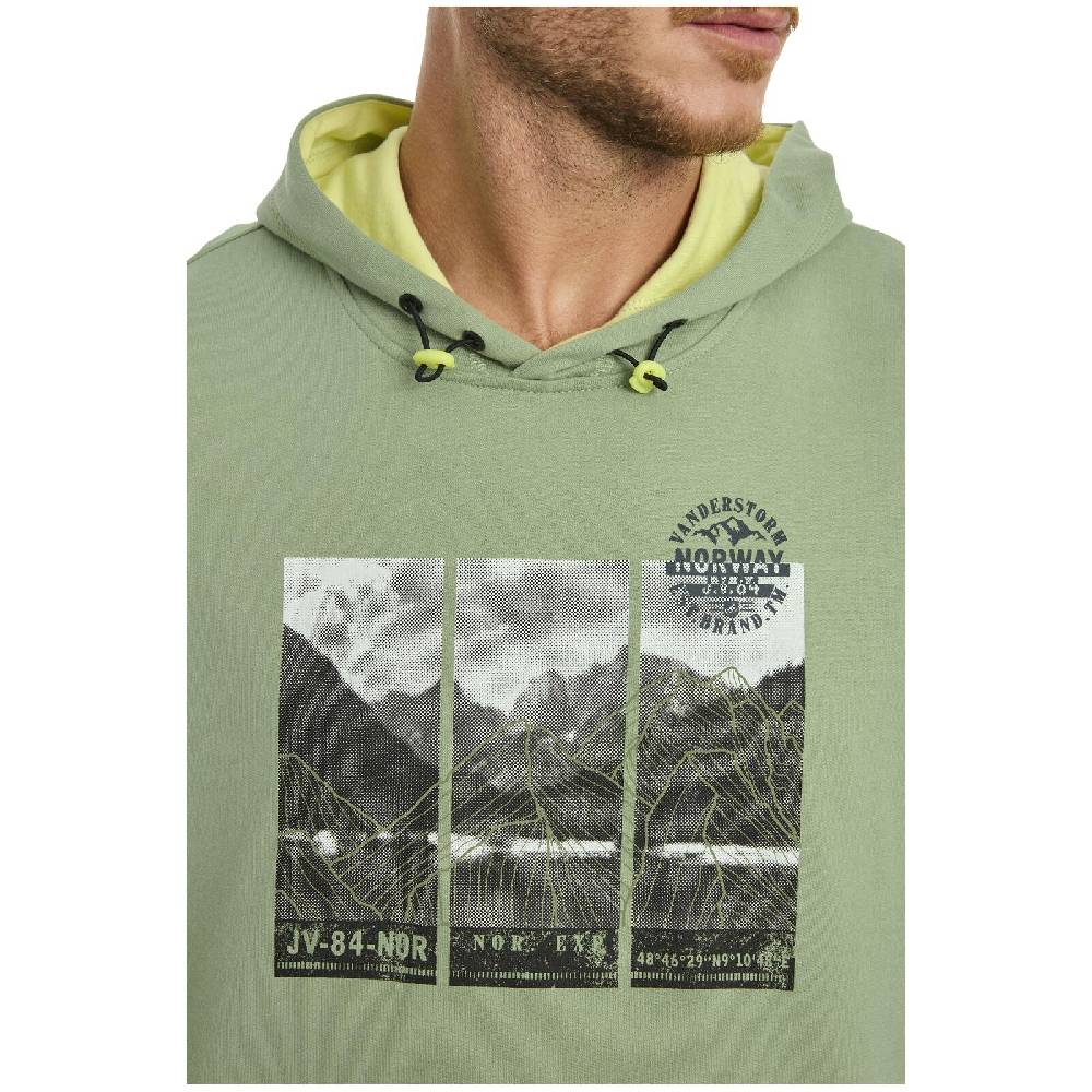 Jan Vanderstorm Sweatshirt JIRI grün Großer Ausverkauf