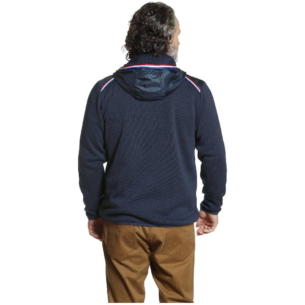 Jan Vanderstorm Strickfleecejacke STELLAN dunkelblau Weihnachtsangebot
