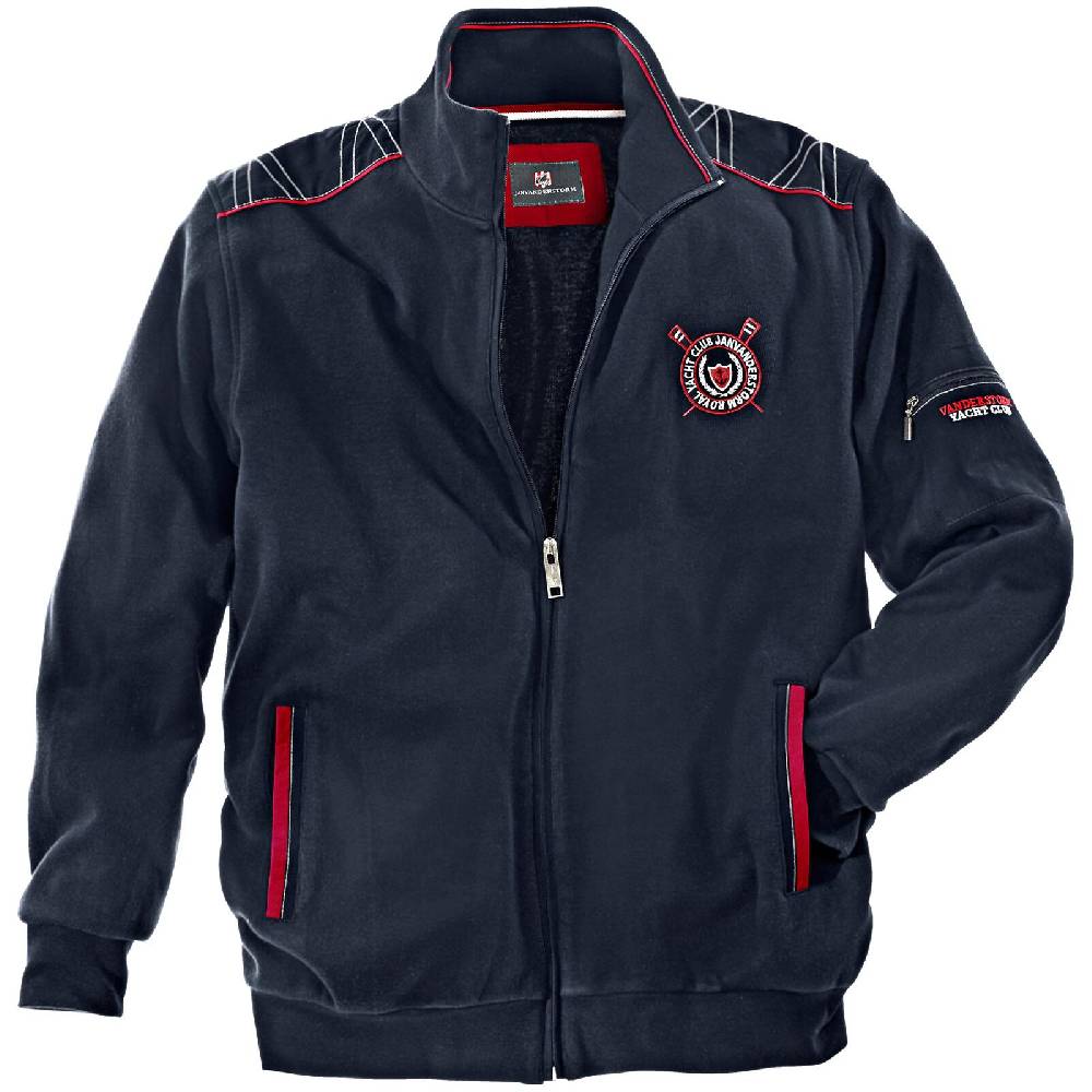 Jan Vanderstorm Sweatjacke ATLI dunkelblau Heißer Verkauf