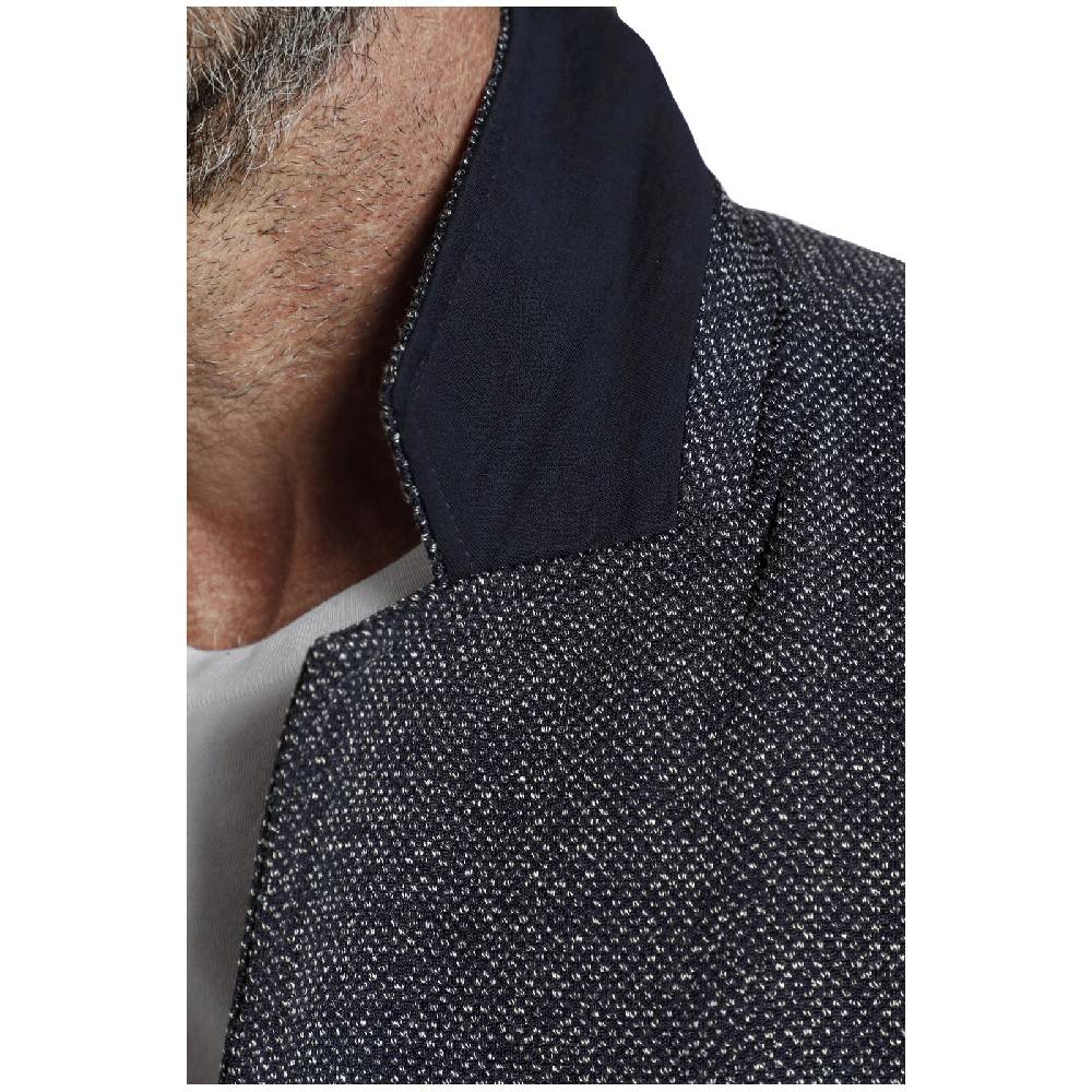 Jan Vanderstorm Jersey-Sakko ALBIN dunkelblau melange Online Outlet