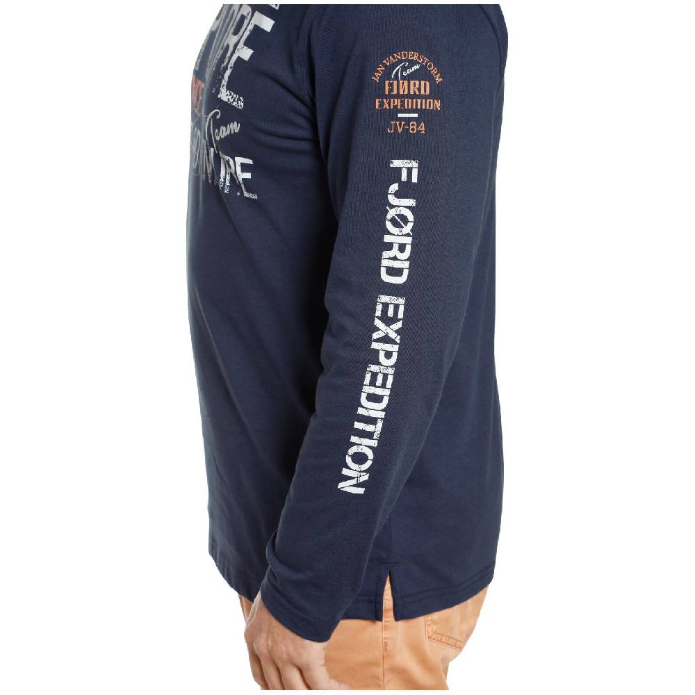 Jan Vanderstorm Langarmshirt ELION dunkelblau Zeitlich begrenztes Angebot