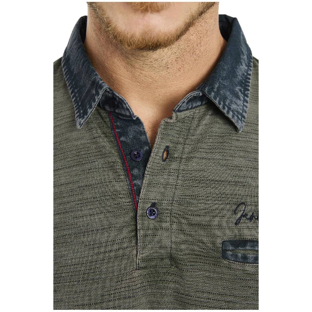 Jan Vanderstorm Poloshirt CAMILLO oliv Saisonale Angebote