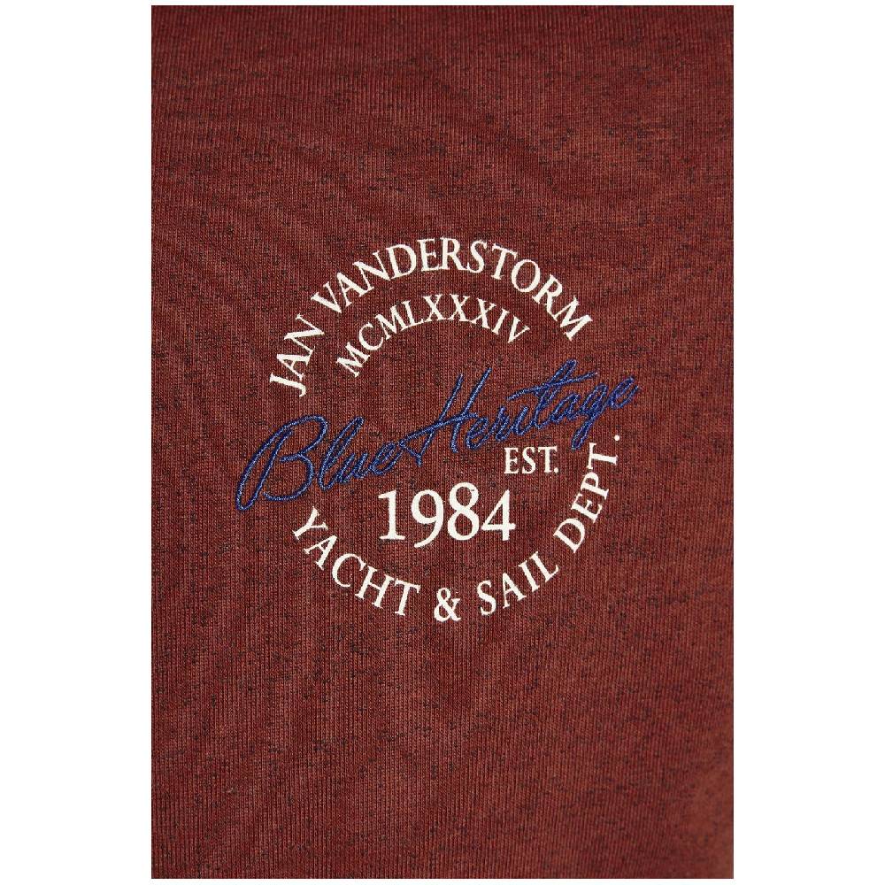 Jan Vanderstorm Sweatjacke JOKORA rot melange Kostenloser Versand international
