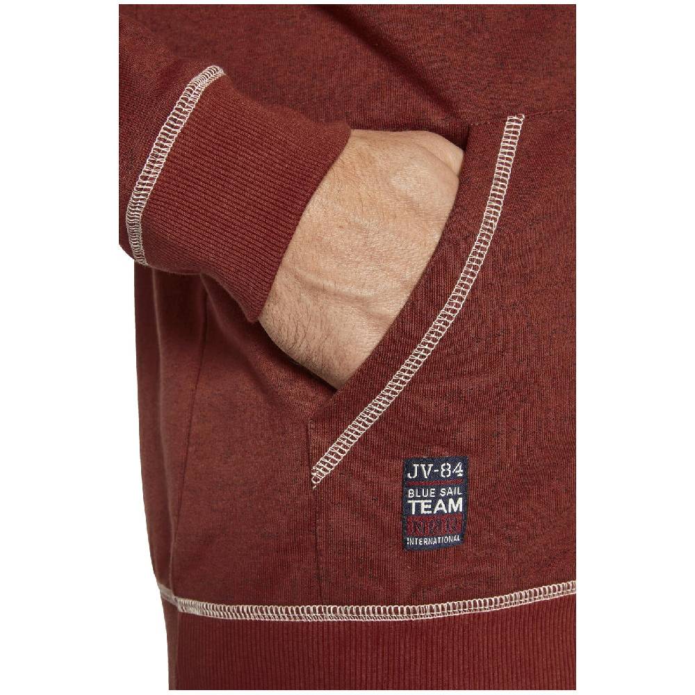Jan Vanderstorm Sweatjacke JOKORA rot melange Kostenloser Versand international