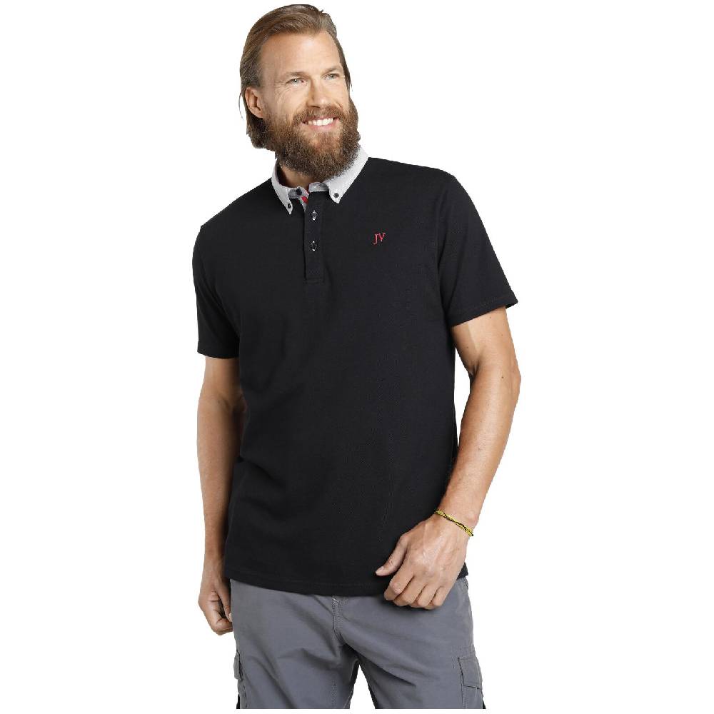 Jan Vanderstorm Poloshirt NJAL schwarz Black Friday Preise