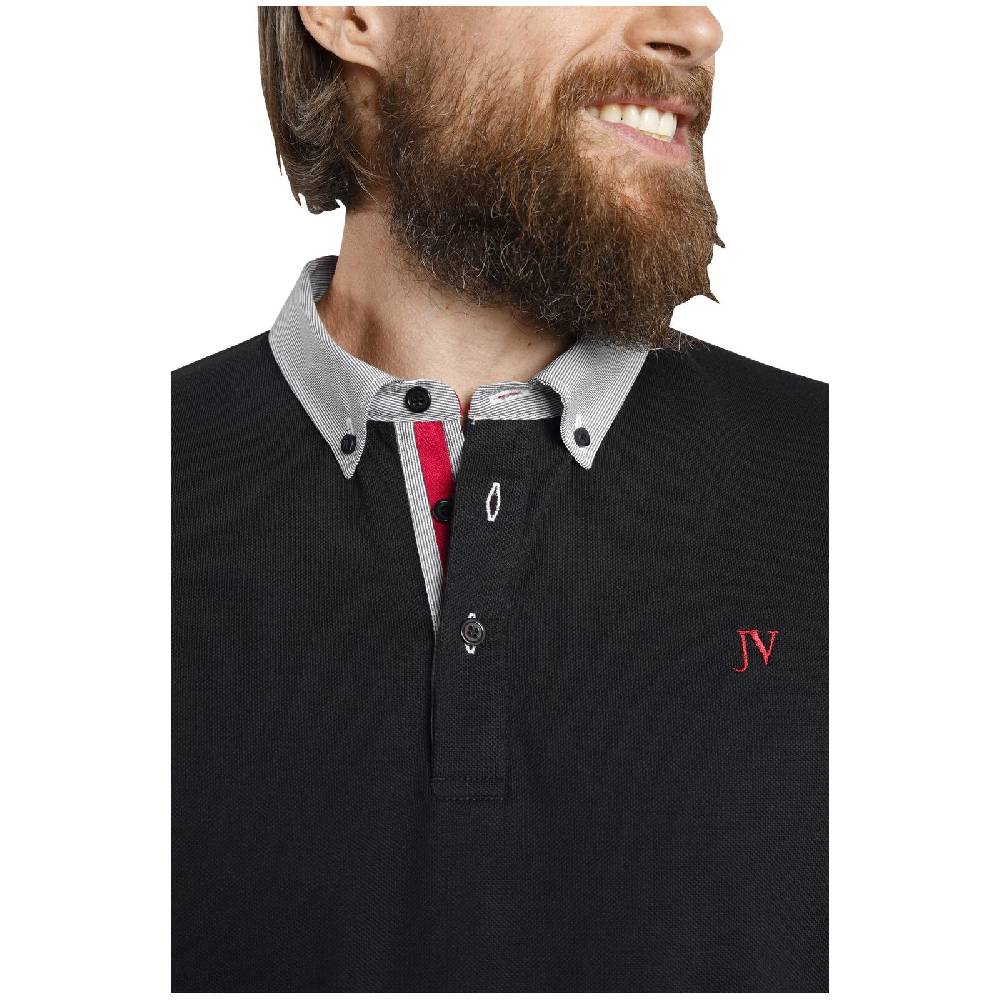 Jan Vanderstorm Poloshirt NJAL schwarz Black Friday Preise