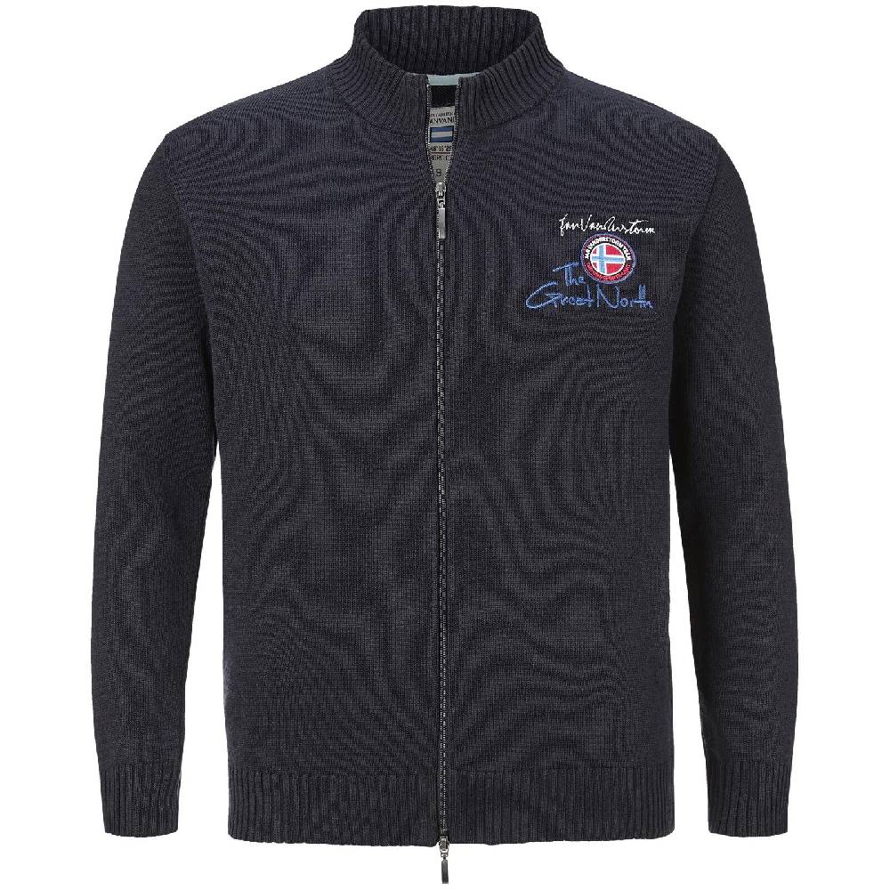 Jan Vanderstorm Strickjacke OLAV dunkelblau Im Verkauf