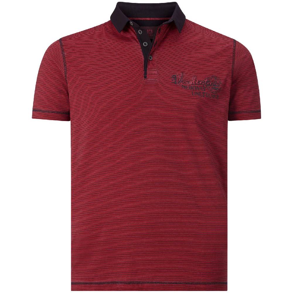 Jan Vanderstorm Poloshirt EWERTH rot Outlet