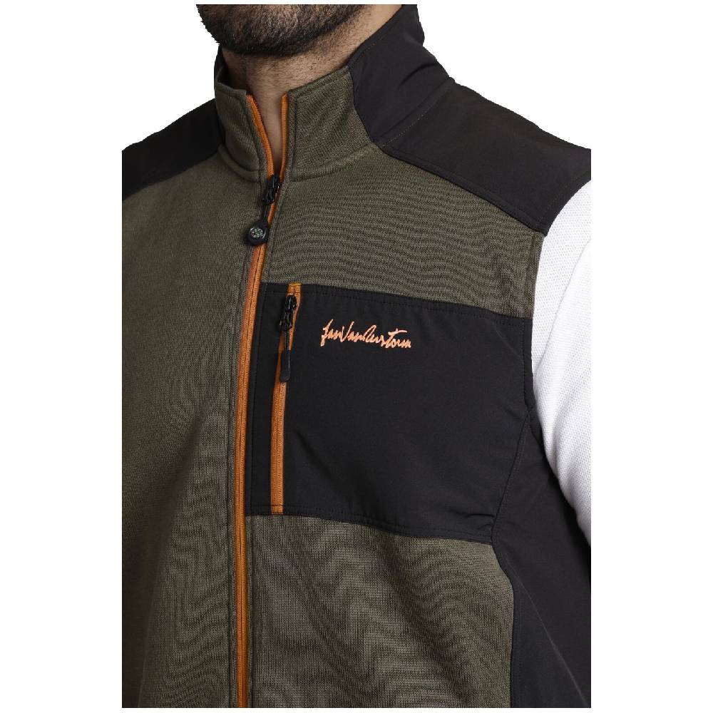 Jan Vanderstorm Outdoorweste ADALWOLF oliv schwarz Sonderangebot