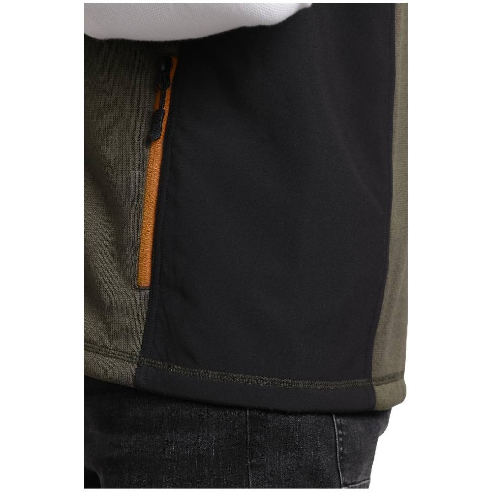 Jan Vanderstorm Outdoorweste ADALWOLF oliv schwarz Sonderangebot