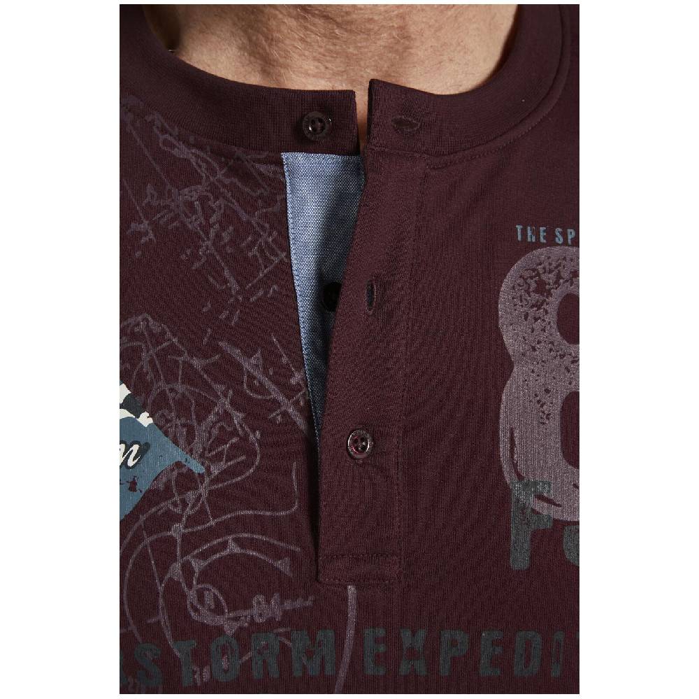 Jan Vanderstorm Sweatshirt FIONN dunkelrot Großer Ausverkauf