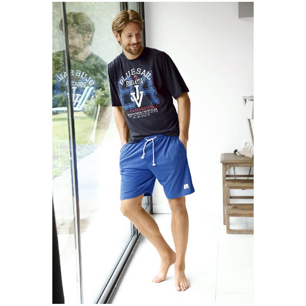 Jan Vanderstorm 2er Pack Schlafshorts CHARLE blau Online Shopping