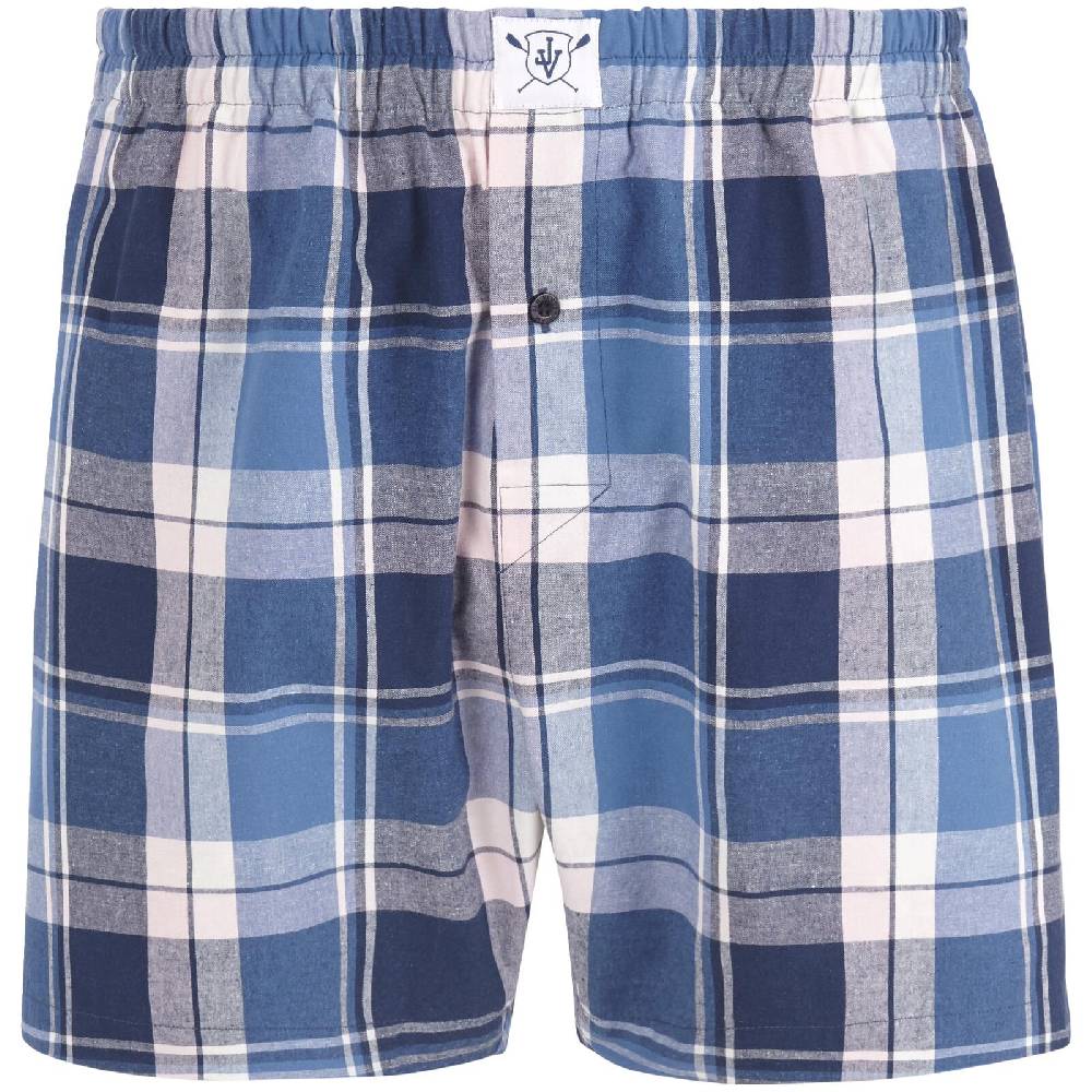 Jan Vanderstorm 3er Pack Boxershorts RIKU blau gemustert Jubiläumsangebot
