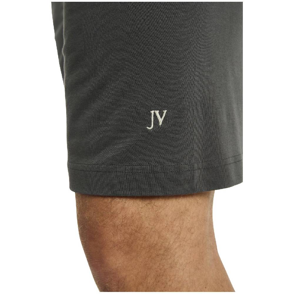 Jan Vanderstorm Kurzer Schlafanzug AUDUN dunkelgrau gelb Zeitlich begrenztes Angebot