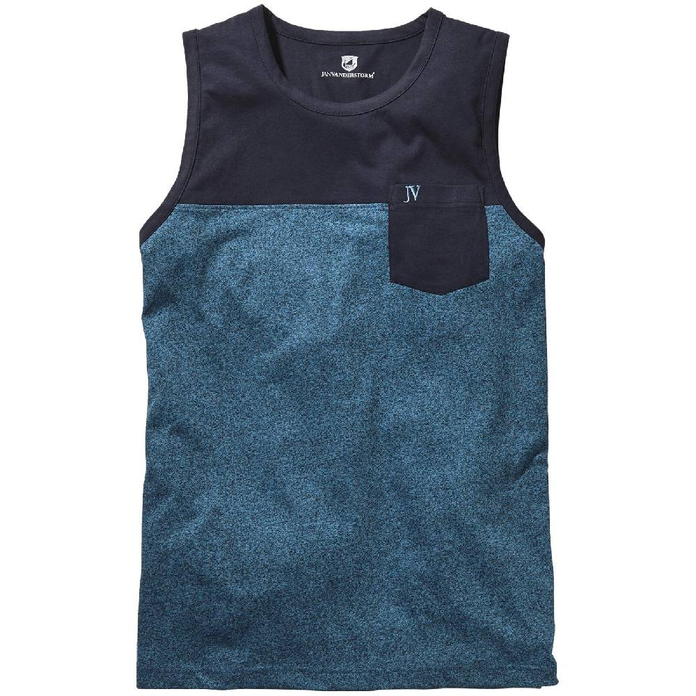 Jan Vanderstorm Tanktop REYNER petrol melange Sonderangebot der Fabrik