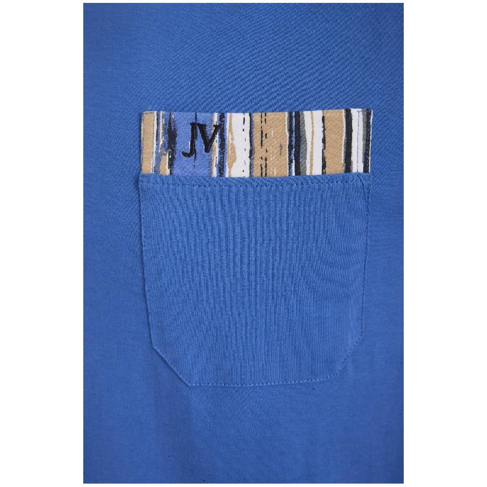 Jan Vanderstorm Schlafanzug ANTOS royal blau gemustert Vierteljährliche Förderung
