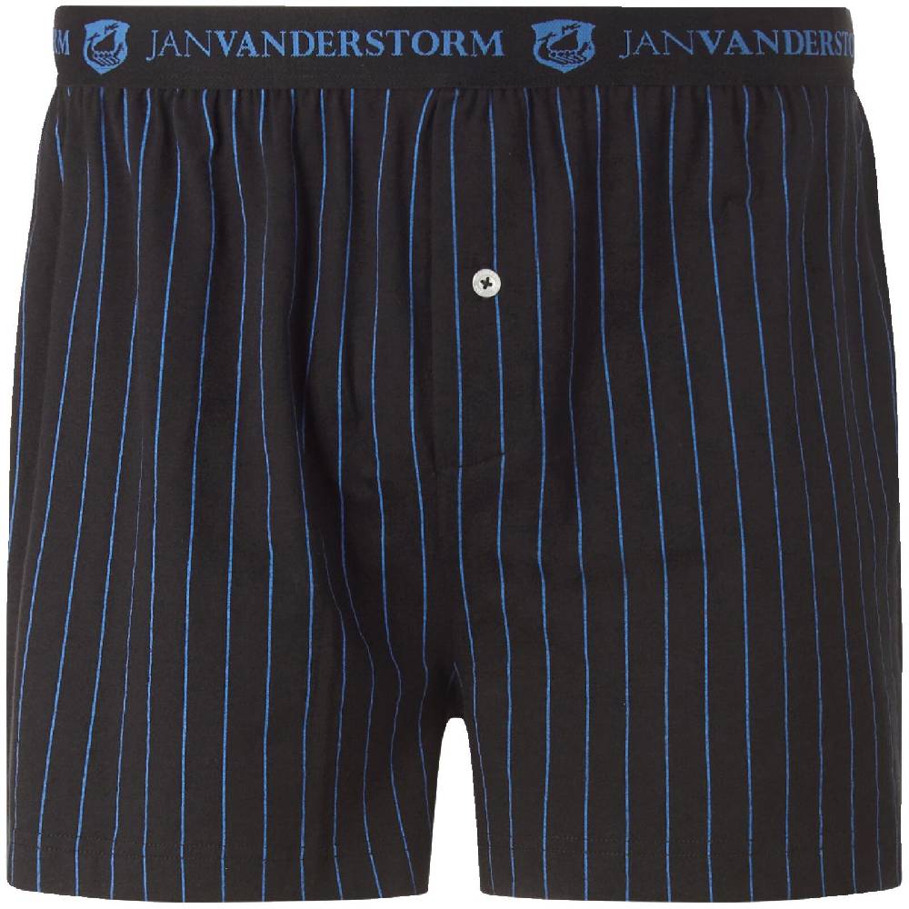 Jan Vanderstorm 2er Pack Boxershorts NICKE royal blau dunkelblau Nur noch ein Tag übrig