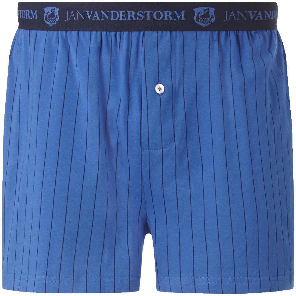 Jan Vanderstorm 2er Pack Boxershorts NICKE royal blau dunkelblau Nur noch ein Tag übrig