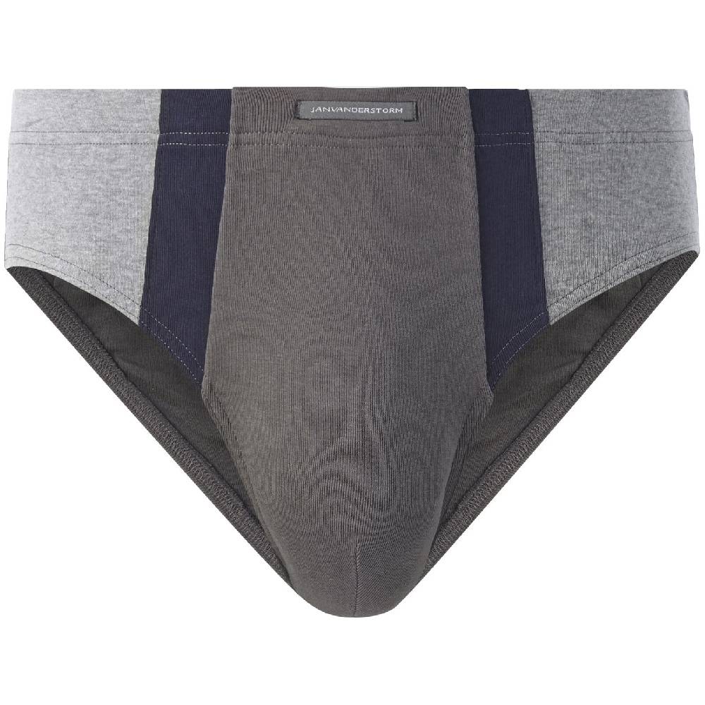 Jan Vanderstorm 4er Pack Sportslip FINNBARR dunkelgrau Clearance-Verkauf