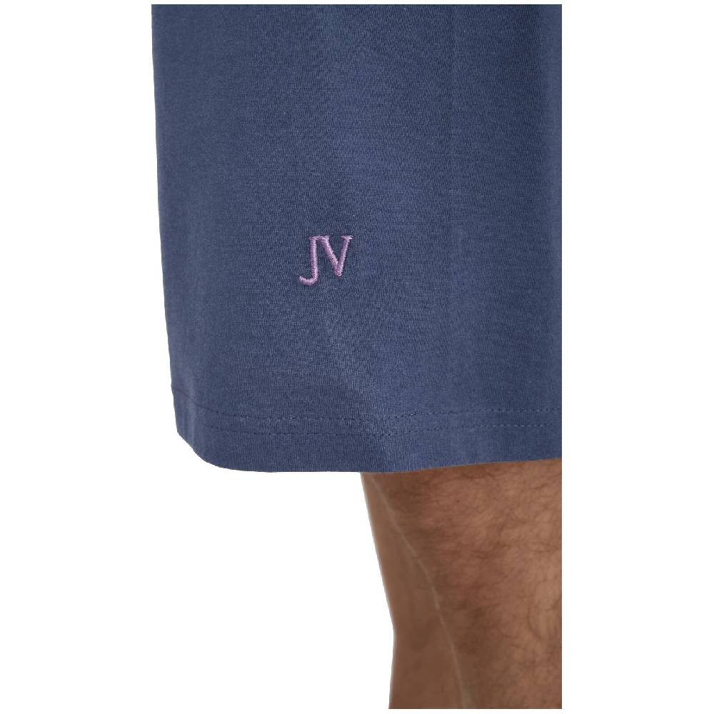 Jan Vanderstorm Kurzer Schlafanzug HERMOD blau gemustert Im Verkauf