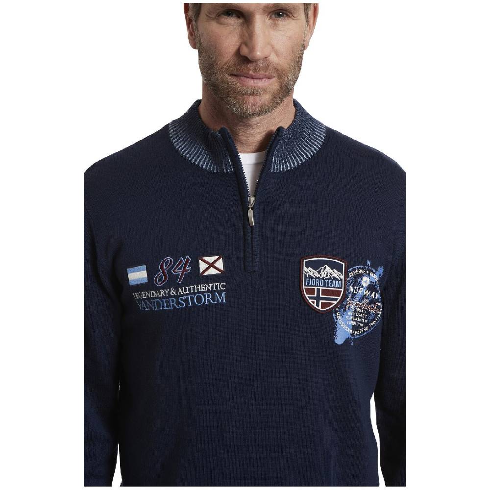 Jan Vanderstorm Pullover UNDORICH dunkelblau Günstiger Verkauf
