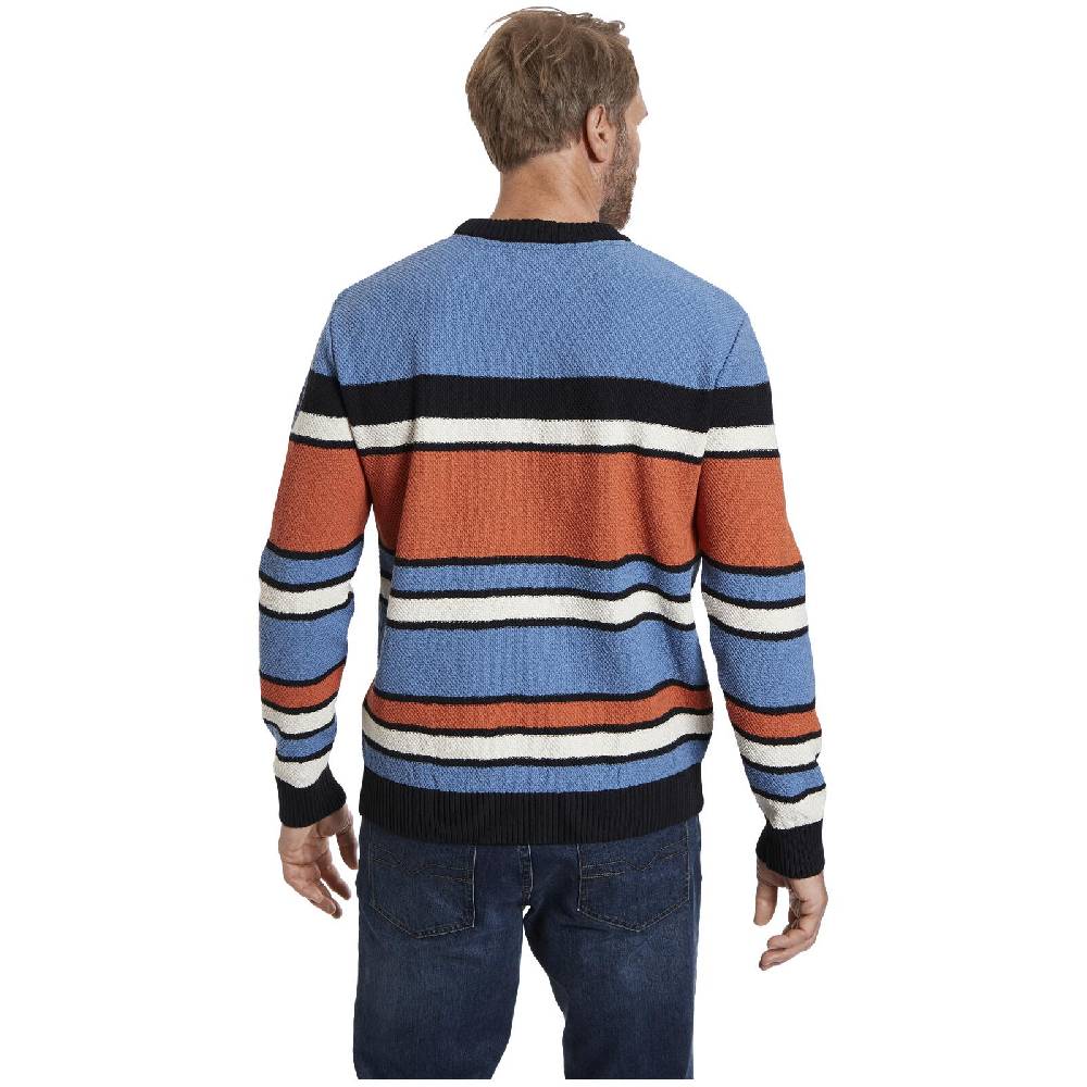 Jan Vanderstorm Pullover EMPSU blau orange Limitierter Zeitrabatt