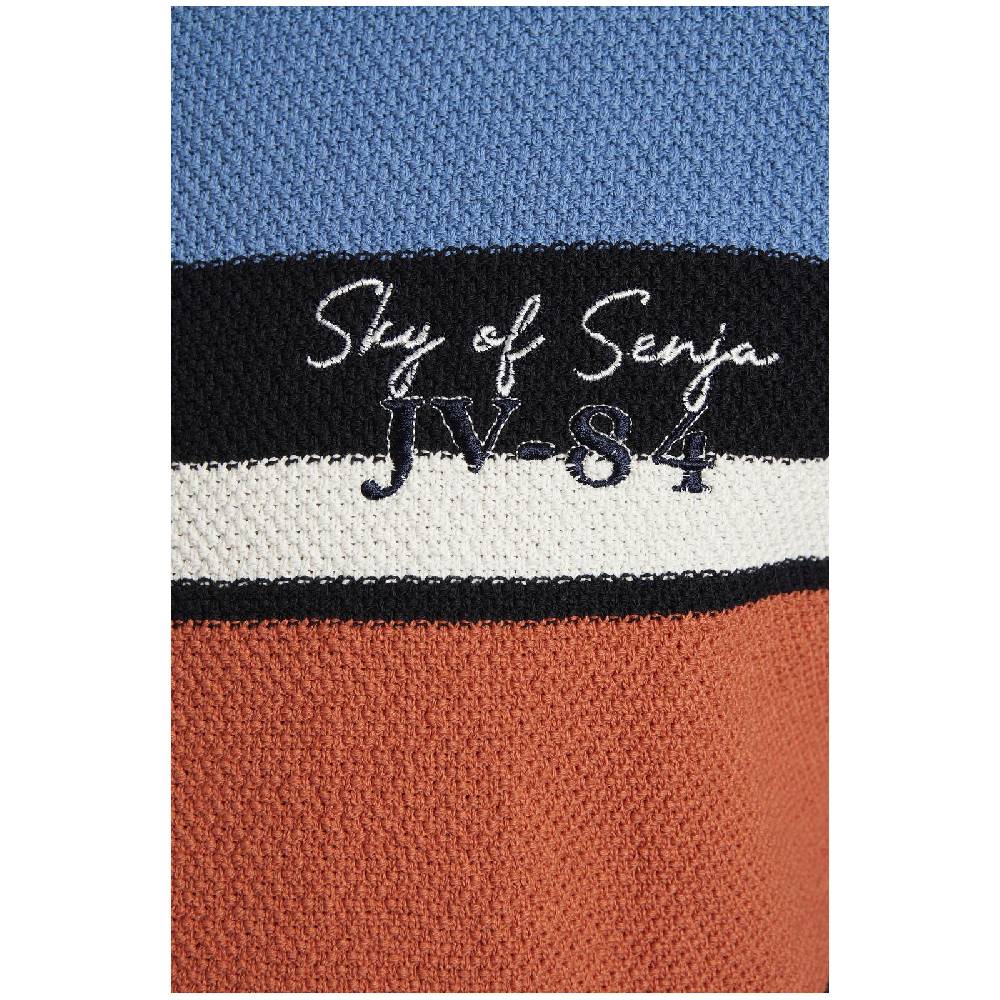 Jan Vanderstorm Pullover EMPSU blau orange Limitierter Zeitrabatt
