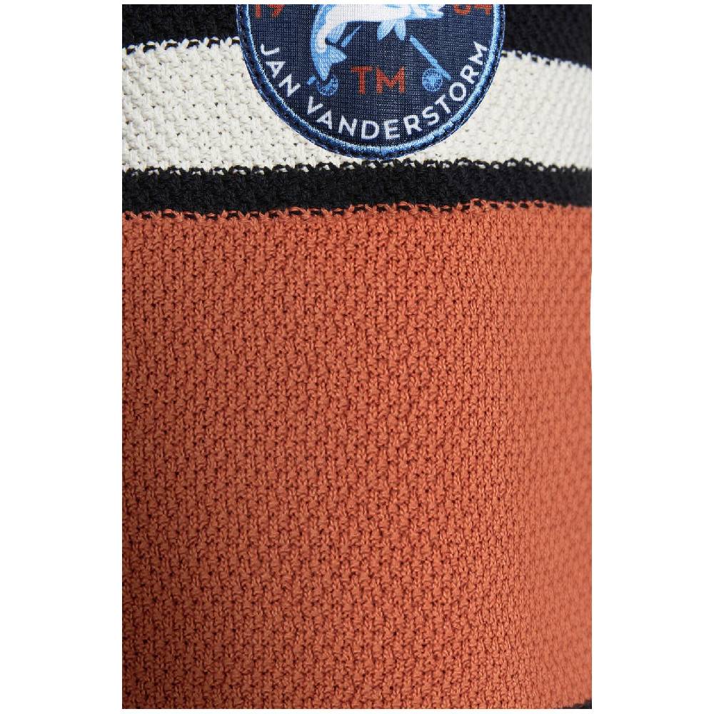 Jan Vanderstorm Pullover EMPSU blau orange Limitierter Zeitrabatt