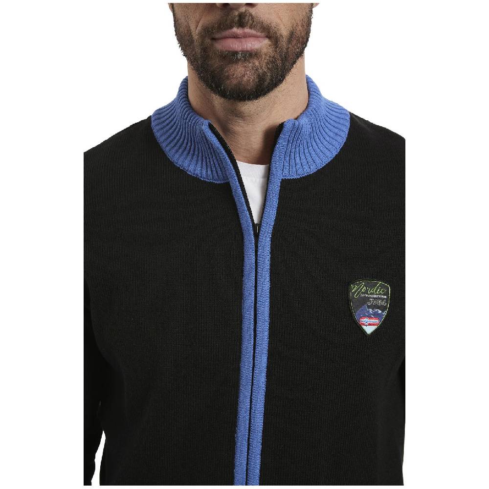 Jan Vanderstorm Strickjacke HERSKA schwarz Fabrik Onlineshop