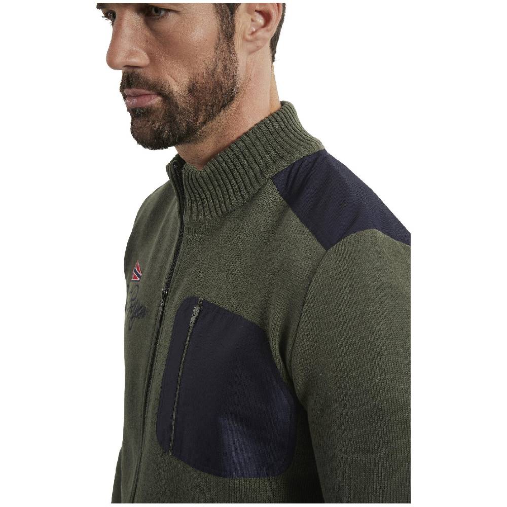 Jan Vanderstorm Strickjacke ABBO oliv Fabrikpreis